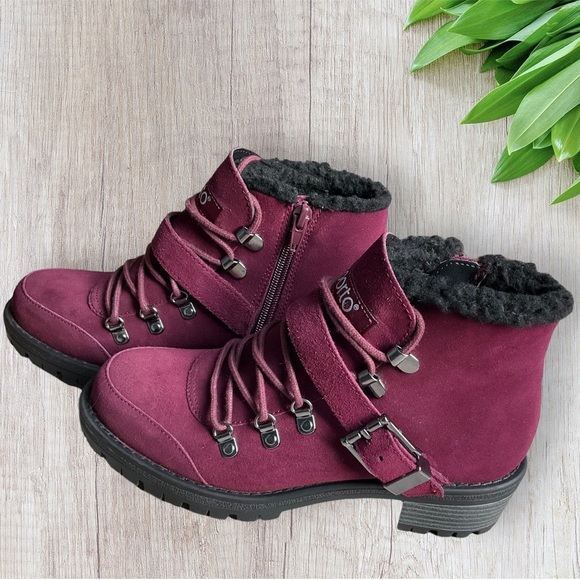 Sporto Suede Leather Combat Style Boots Size 7 - Picture 3 of 8